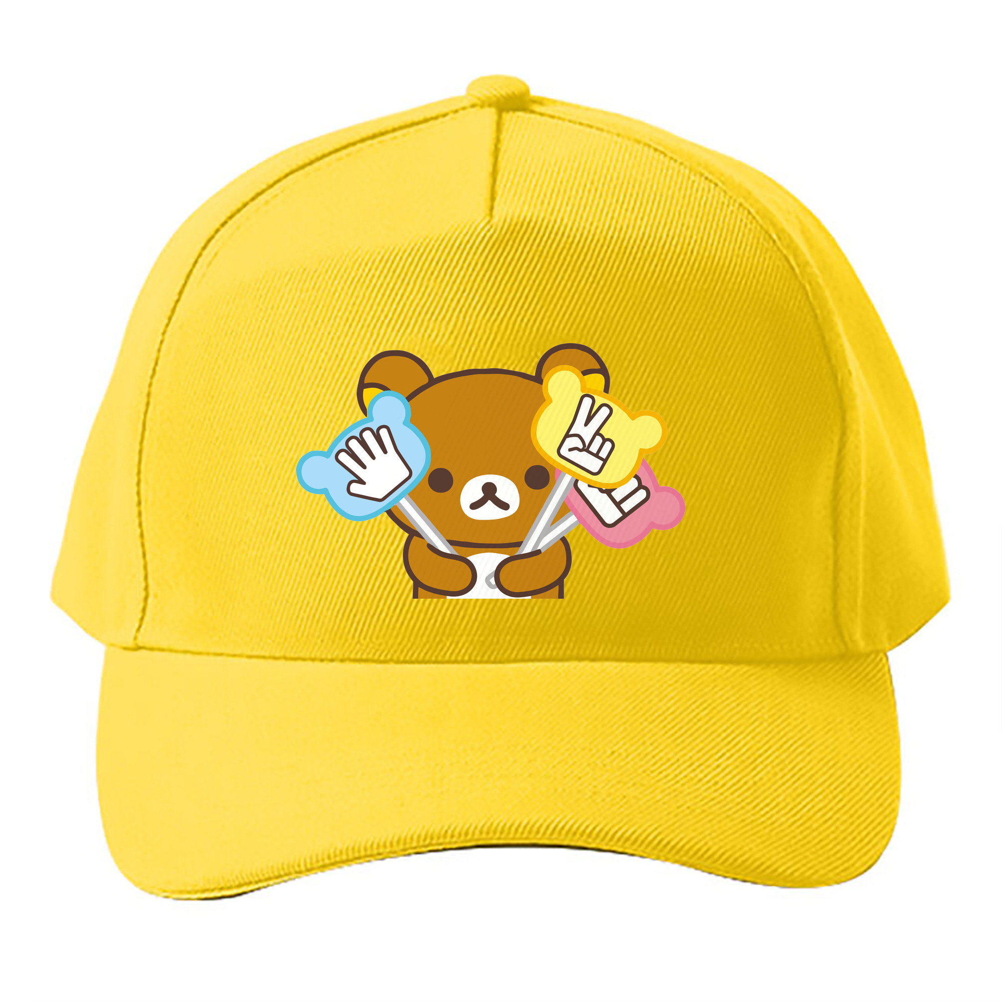 （画像用） リラックマ リラックマ キイロイトリ Rilakkuma Korilakkuma Kiiroitori ベースボールキャップ 綿100％ 男女兼用 帽子 スポーツ